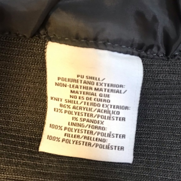 Gray Textured Sweater Moto-Style Jacket - Picture 9 of 10